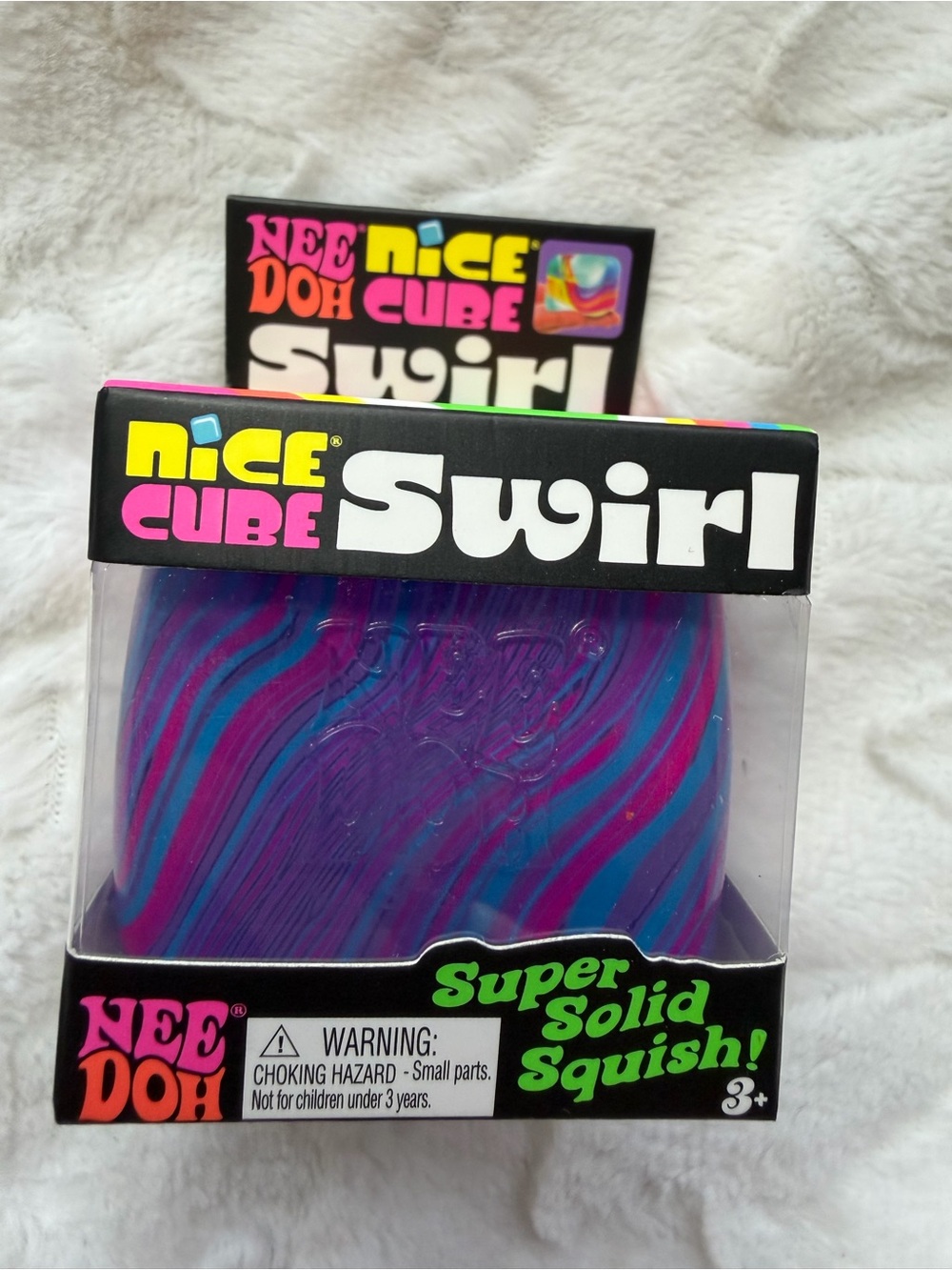 💙💜🩷 NIB NEEDOH by Schylling – Nice Cube Swirl | Blue, Purple & Pink ✨